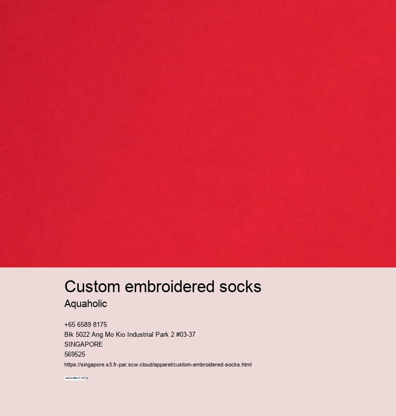 custom embroidered socks