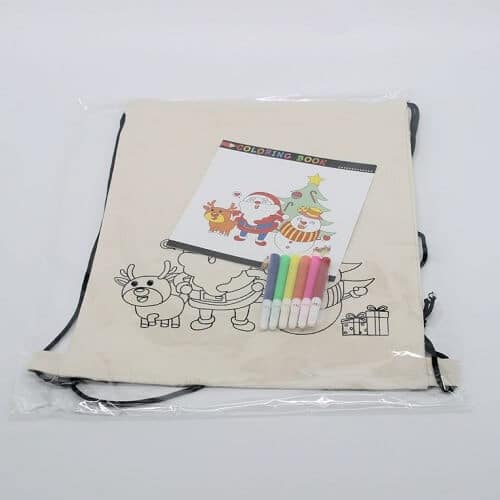 custom printed muslin drawstring bags