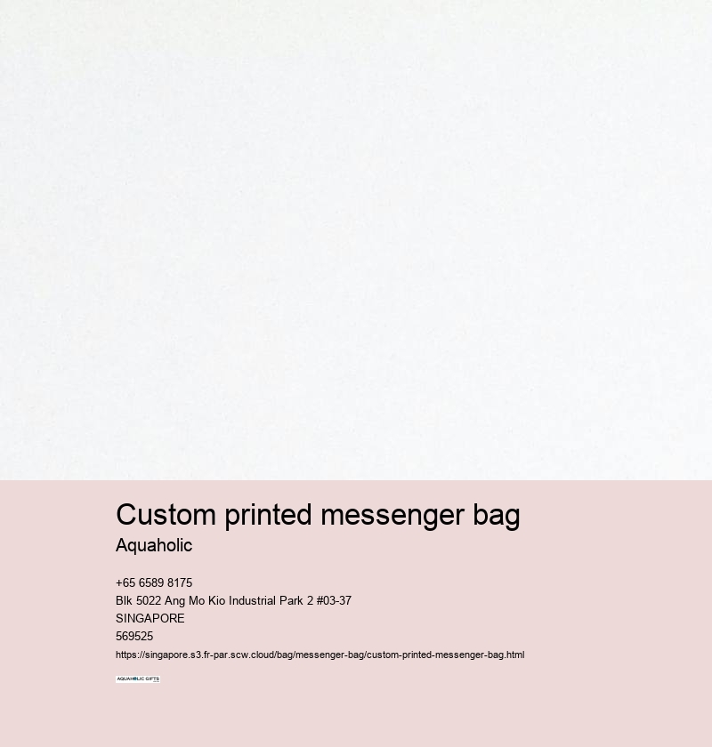 custom printed messenger bag